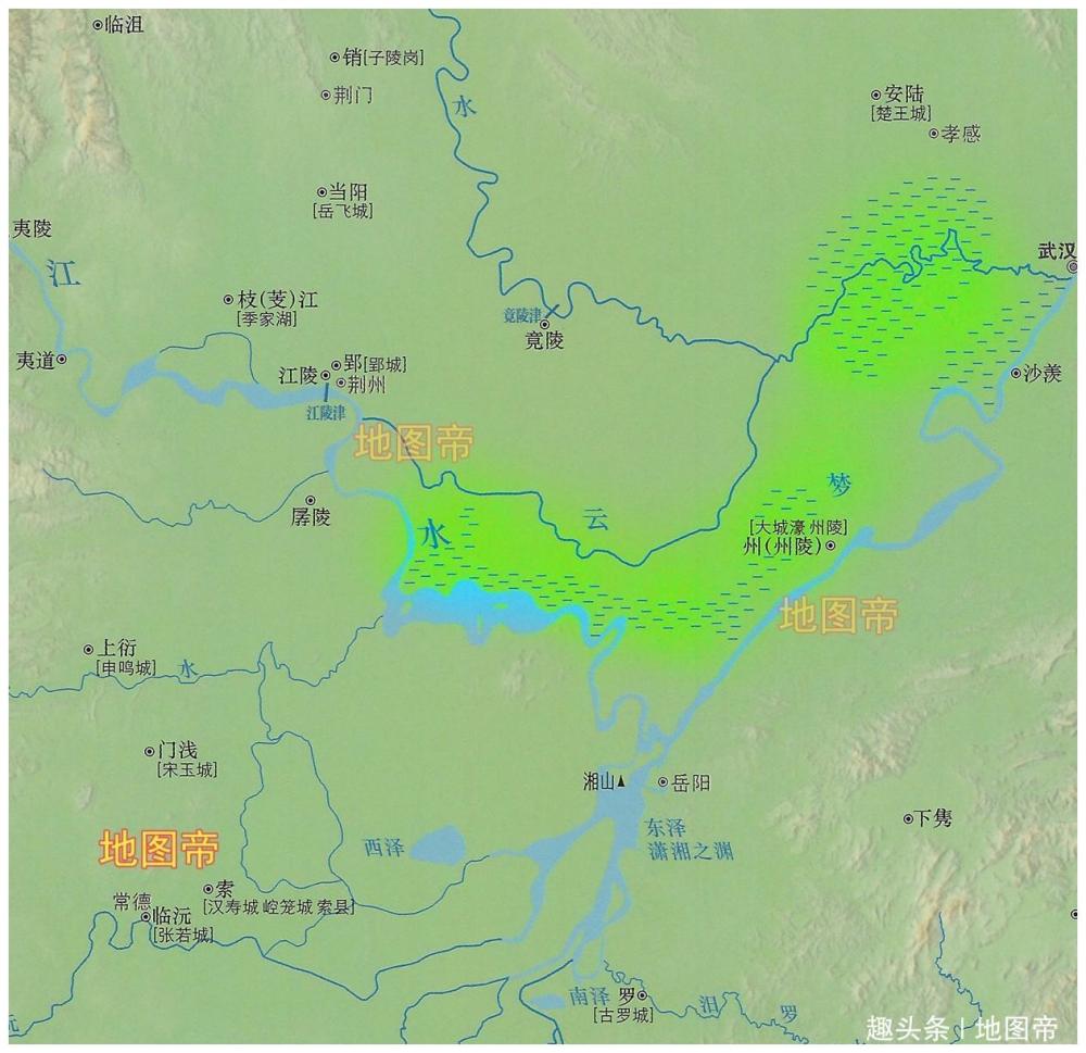 古時候江漢平原上的雲夢澤哪裡去了