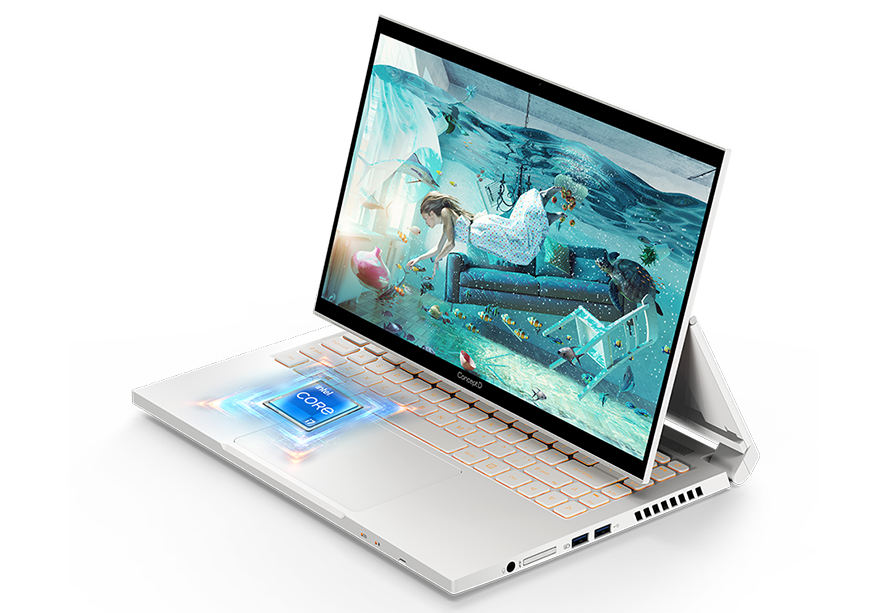 又一款设计师笔记本宏碁conceptd3ezel登场屏幕可前后翻转