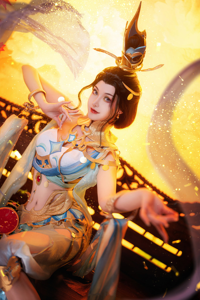 貂蝉遇见胡旋cosplay|王者荣耀&貂蝉|王者荣耀|cosplay|大魔王_动漫