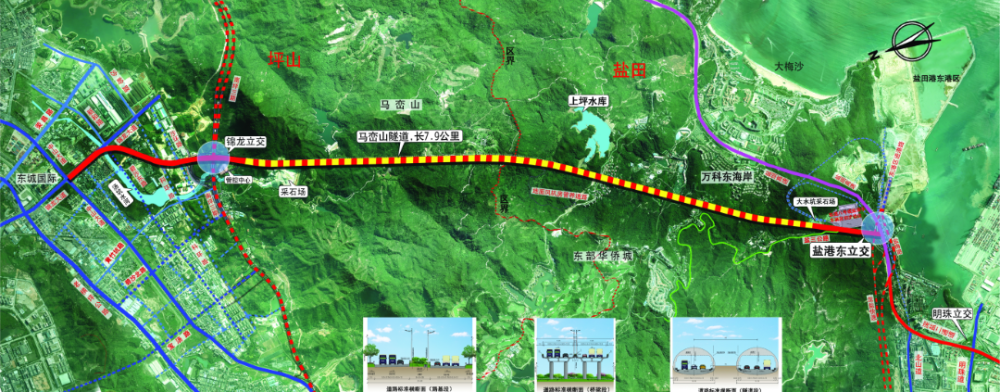 坪盐通道初体验畅快听着广播10分钟从坪山穿越到盐田