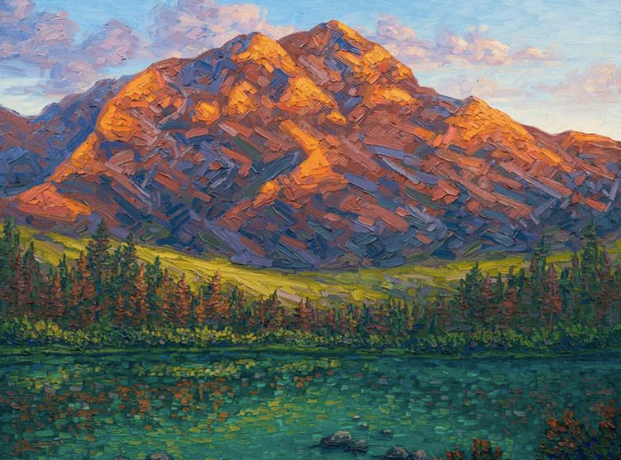 他自称是现代的印象派,看到这些风景画,确实很上头