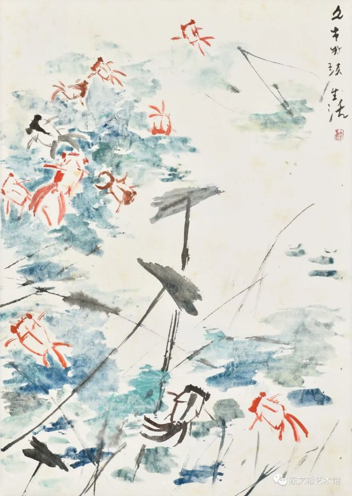 陈文希|春波鱼戏图_腾讯新闻