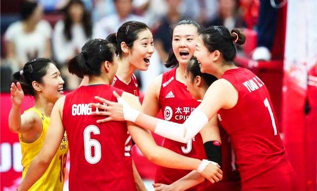 世界女排联赛中国女排提前晋级总决赛