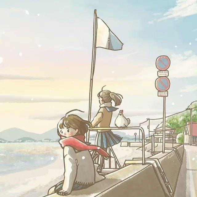 温暖治愈插画头像