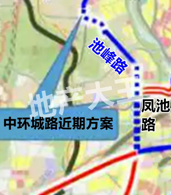 总投资近9亿池峰路南延伸至凤池路纳入十四五规划