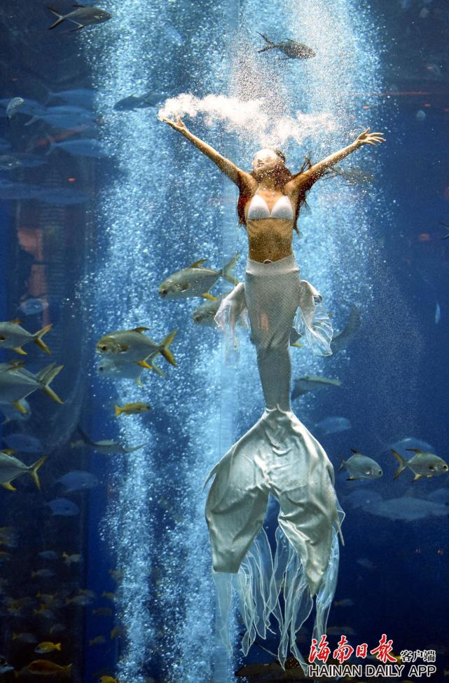 2021首届中国美人鱼表演赛三亚开赛