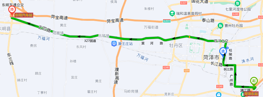 邁入高鐵時代8條城際公交線路可直達菏澤東站