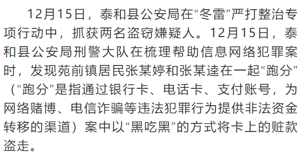 胆真大泰和一男一女参与跑分洗钱还黑吃黑吞下赃款