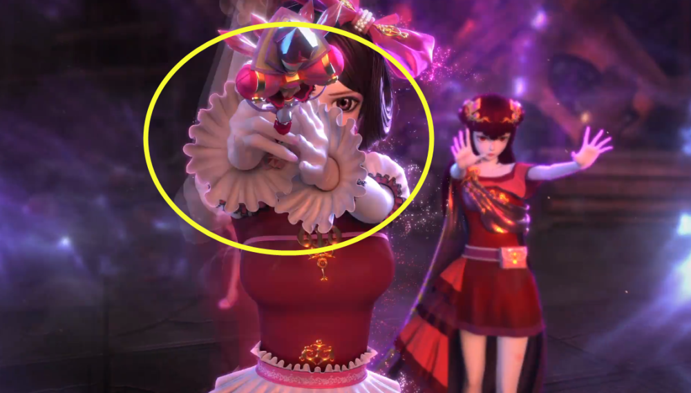 叶罗丽中拿法杖的手势,孔雀的动作很标准,菲灵的像在发射炮弹 - 孔雀