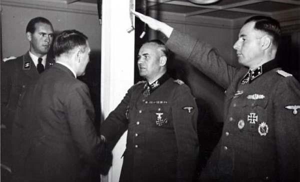 德国的维京师是由那些被德国攻占的国家的"精德分子"组成的一支部队.