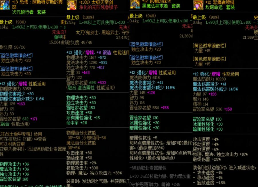 dnf狂战士的装备细节太完美号主直接要价九千九百九十九