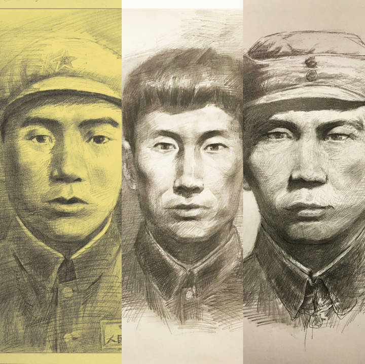 为烈士画像·追光|要为他们创作独一无二的肖像作品_腾讯新闻