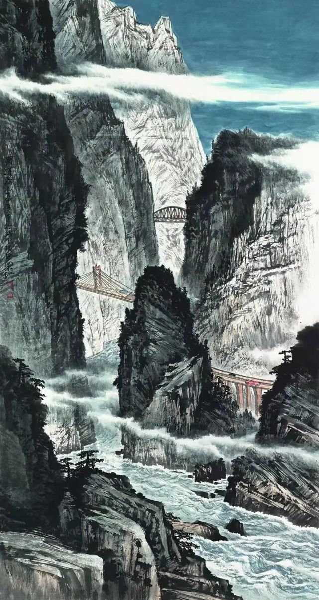 作者:罗全生|四川省美术家协会|画家|风从蜀道掠过|蜀道|罗全生