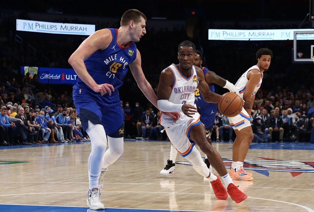 亚历山大轰271112雷霆大胜掘金取3连胜约基奇仅13分