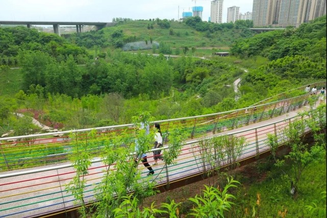 實景圖(央廣網發 重慶悅來投資集團公眾號供圖)公園內更有重慶首個