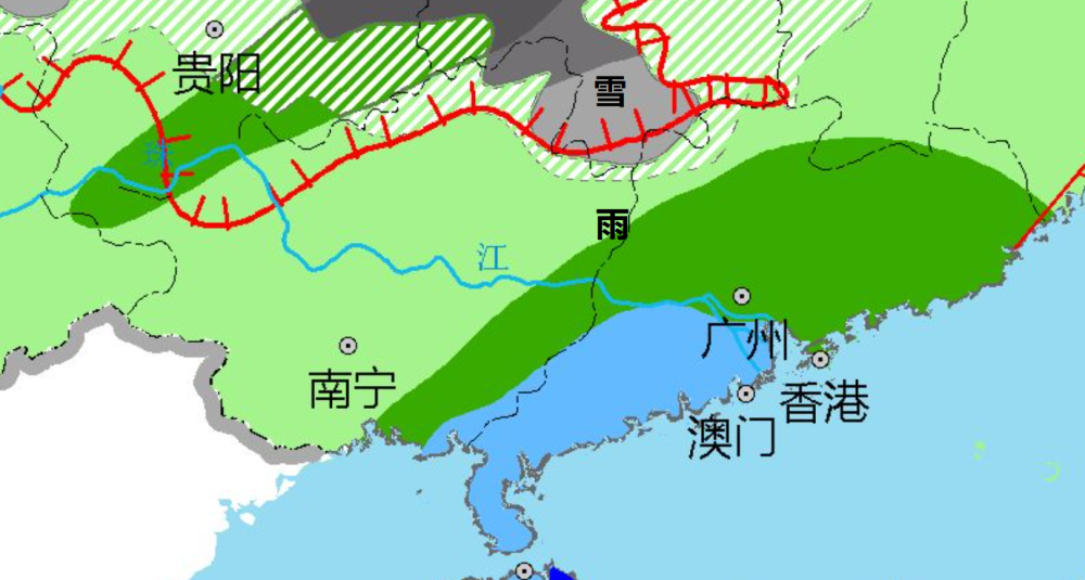 寒潮冰凍線大力南下,廣東局部真要下雪了!分析:廣州不下_騰訊新聞