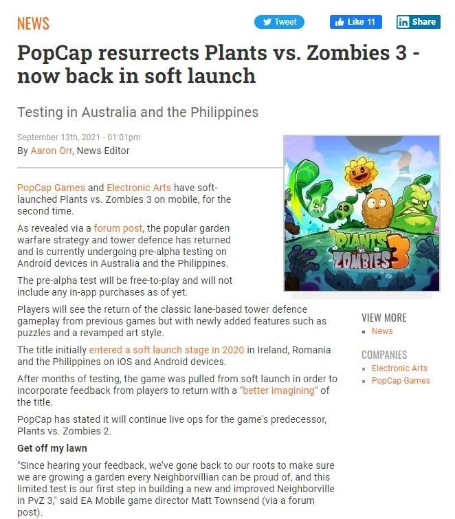 A New Vision for PvZ 3 Has Taken Root!