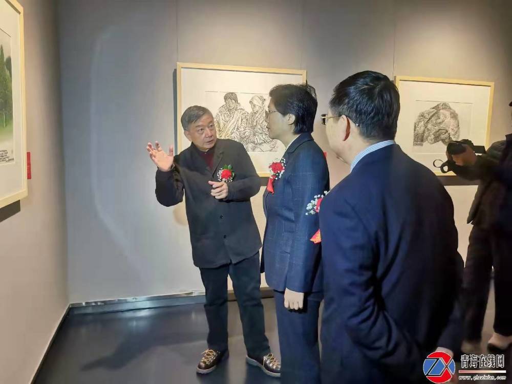 高原的召唤38年青海写生吴长江版画和素描作品展在青海美术馆开展