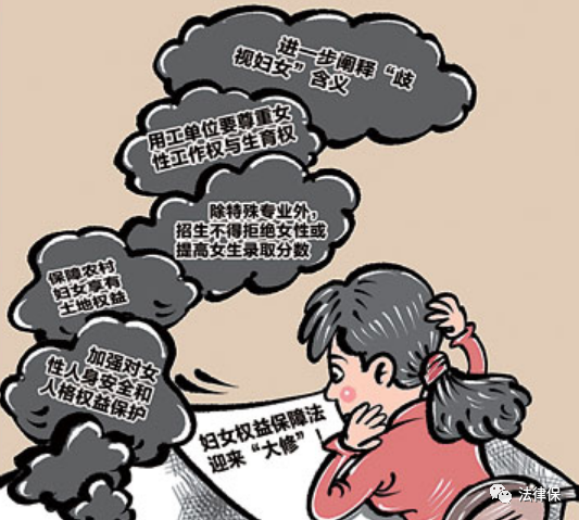 妇女权益保障法修改pua女德班等将被规定为违法行为