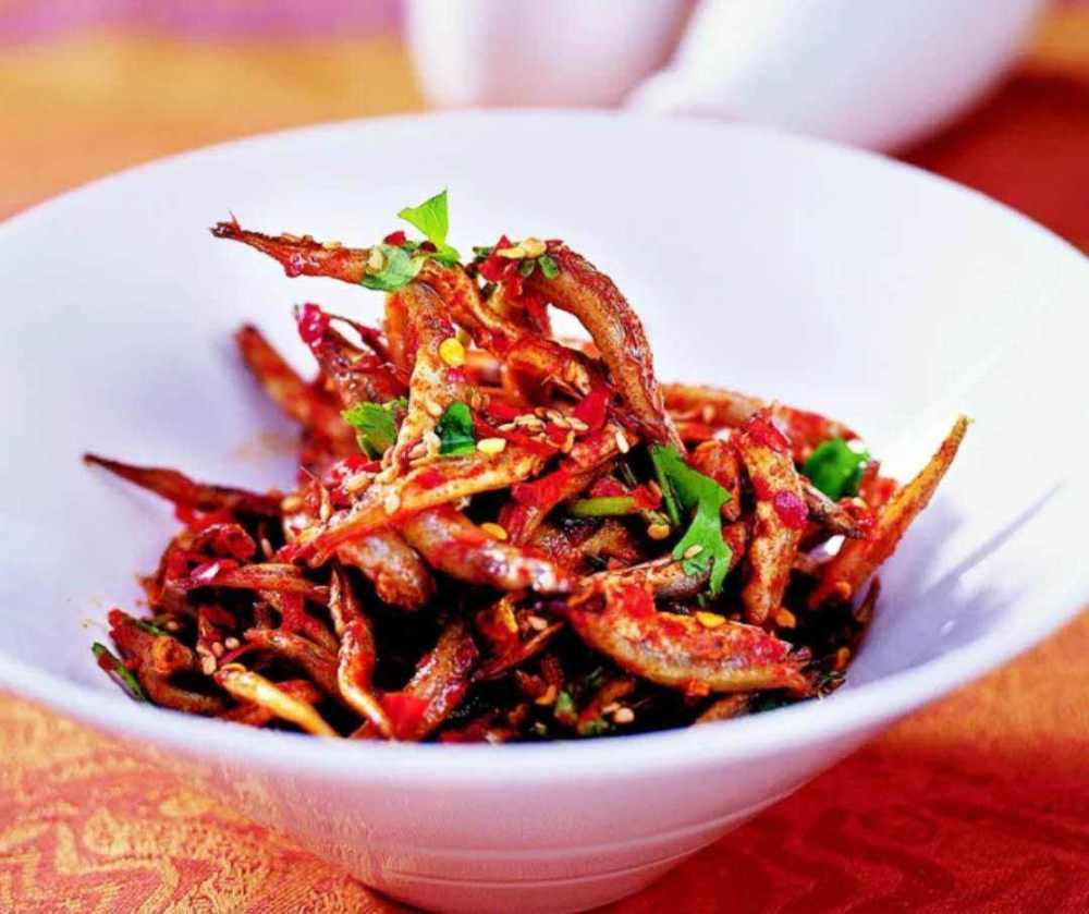 制作腌香辣针鱼步骤