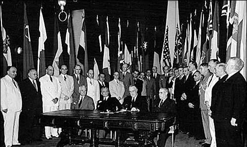 与法国参加旧金山制宪会议,中法两国也一道成为旧金山会议的发起国