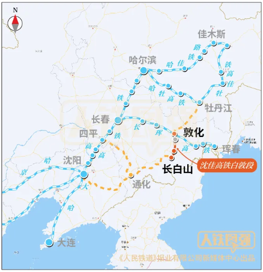 沈佳高铁白敦段开通运营后,铁路部门将安排开行动车组列车5对,最高
