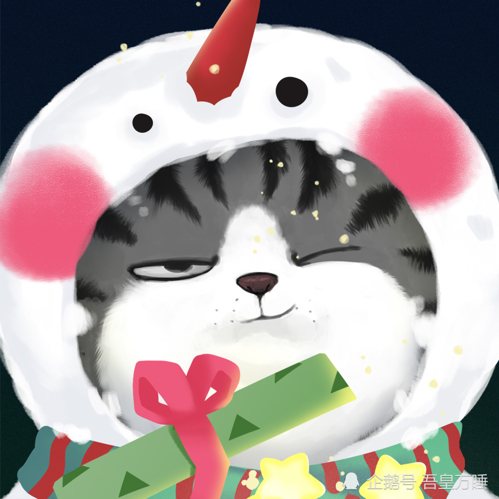 可可爱爱的吾皇巴扎黑圣诞限定头像壁纸送给你!