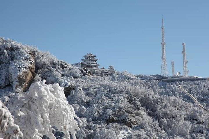美翻了冬日沂山雪景如画