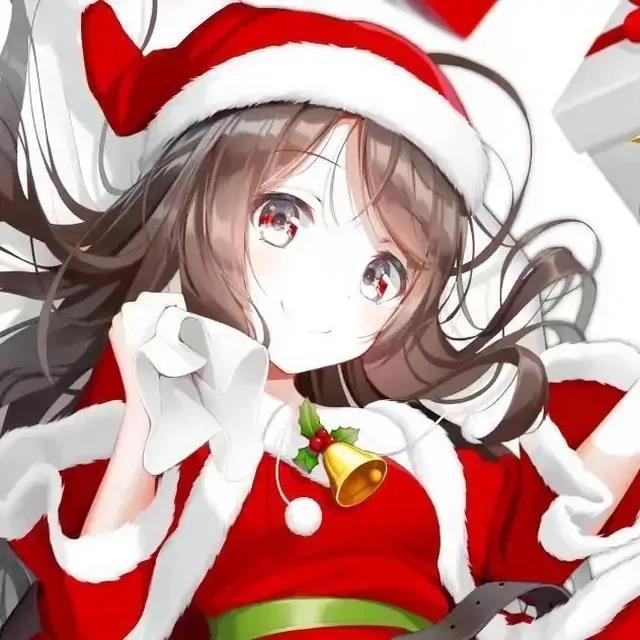 女头适合圣诞节用的可爱女生头像