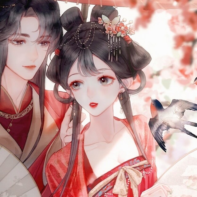 古风情头:青春之美,失与时光.夕阳之美,暗与夜月