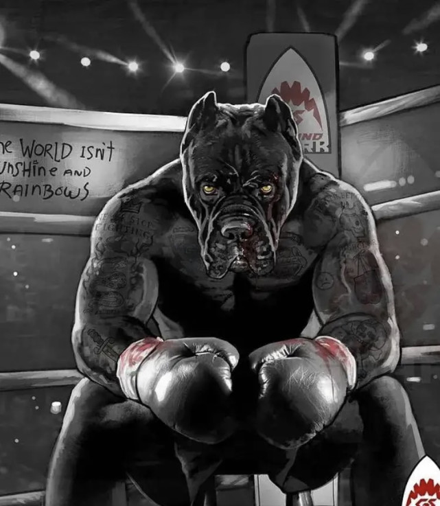 动物格斗选手肌肉感十足