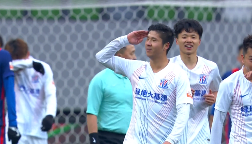 10赵明剑世界波申花全华班首胜青岛失救命3分