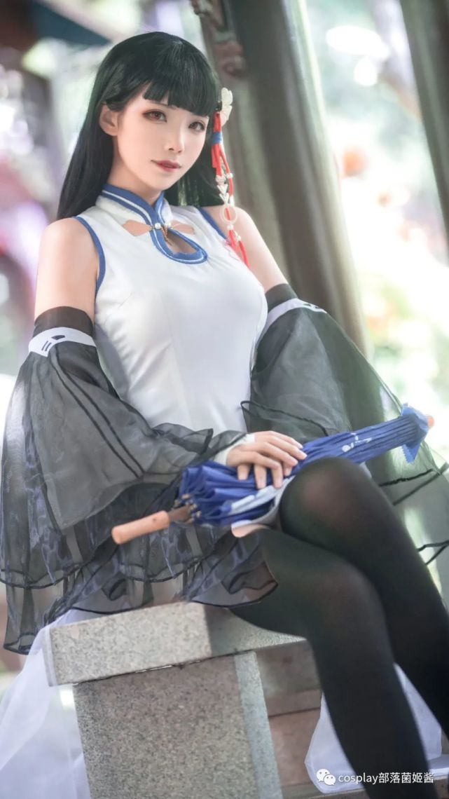 cos碧蓝航线旗袍逸仙cos正片榛子
