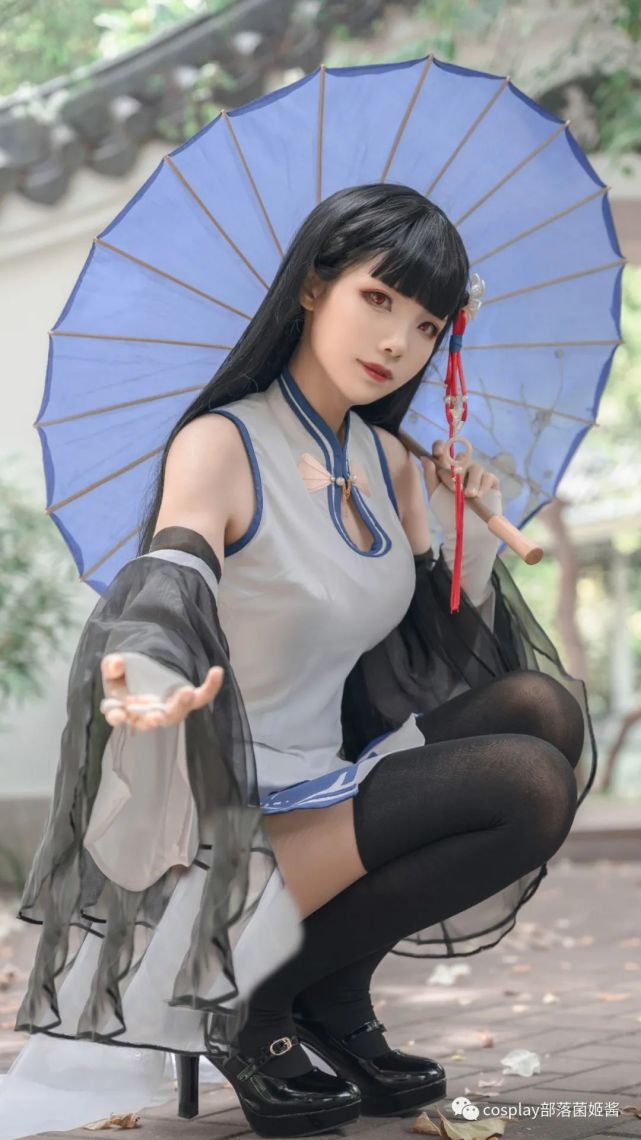cos:碧蓝航线旗袍逸仙cos正片@榛子
