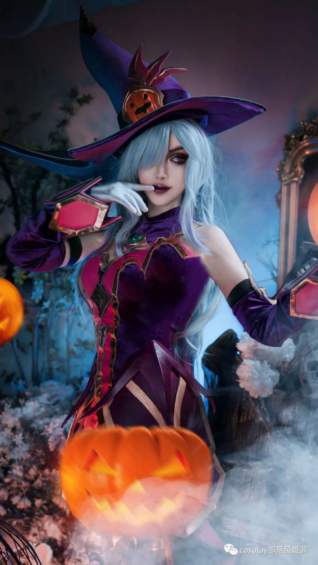 cos:英雄联盟手游魅惑女巫辛德拉cos正片@阿洛洛|阿洛洛|cosplay