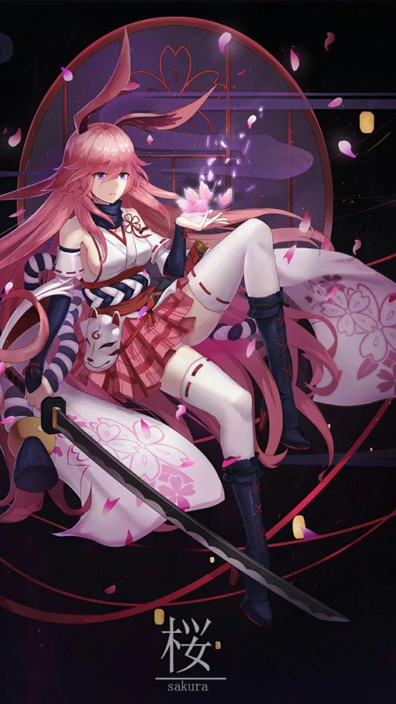 分享壁纸八重樱