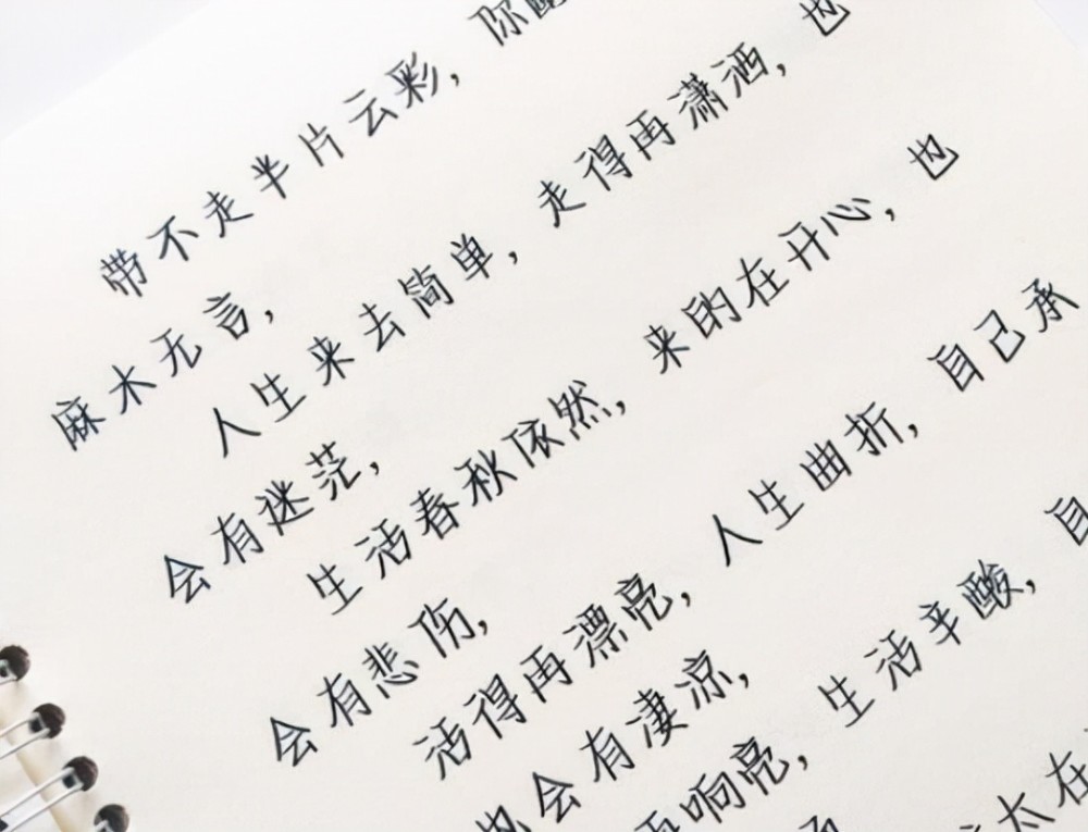 初中女生小笼包字体走红字迹清晰可爱深得阅卷老师喜爱