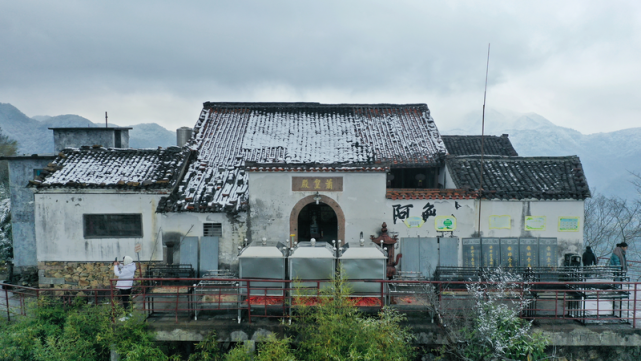 【义乌雪景集】萧皇岩飞雪,雪景美如画