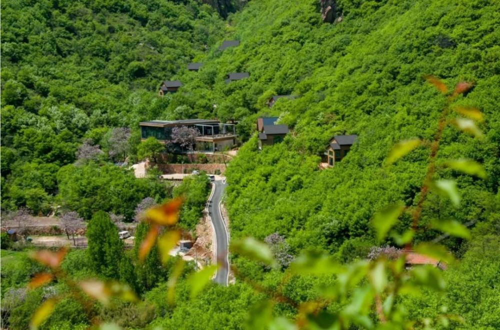 图为伏羲山响水塘民宿.