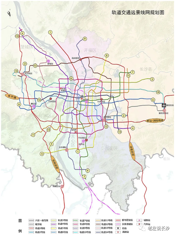 1550萬人口800公里地鐵十大組團長沙2035規劃公示