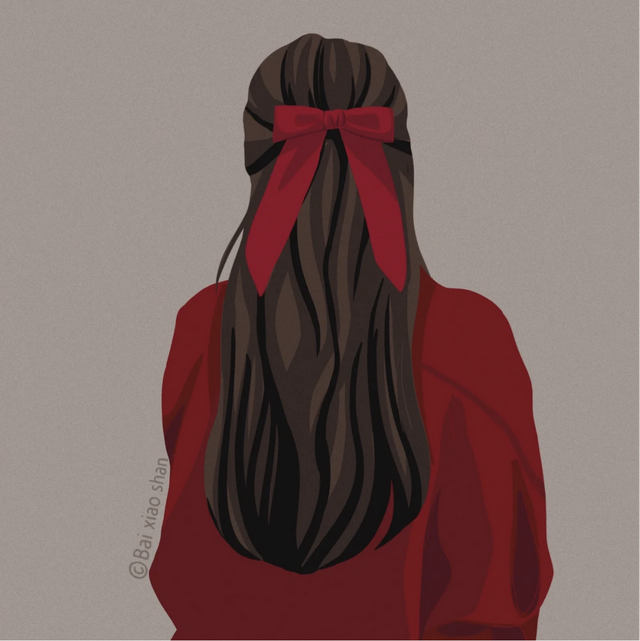 超好看的新年红色系女生头像闺蜜头像插图3