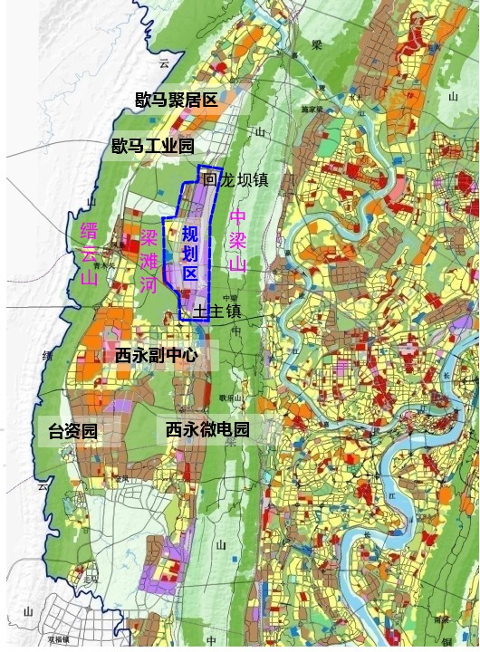 沙坪壩啟動物流園商務片區,回龍壩及土主多條市政道路工程