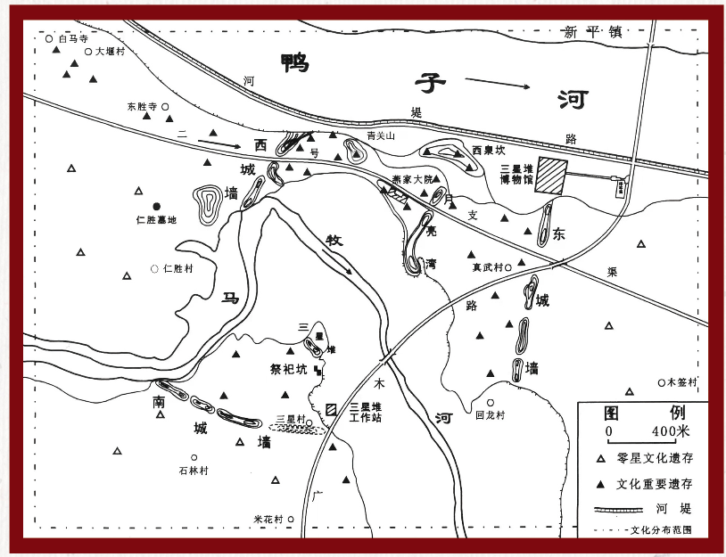 三星堆遗址平面图图片