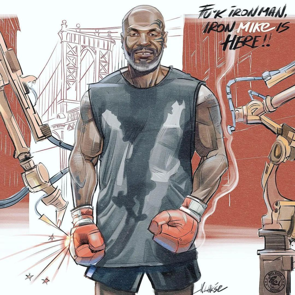 泰森残暴ko五名陪练,只为早点回家看《猫和老鼠》