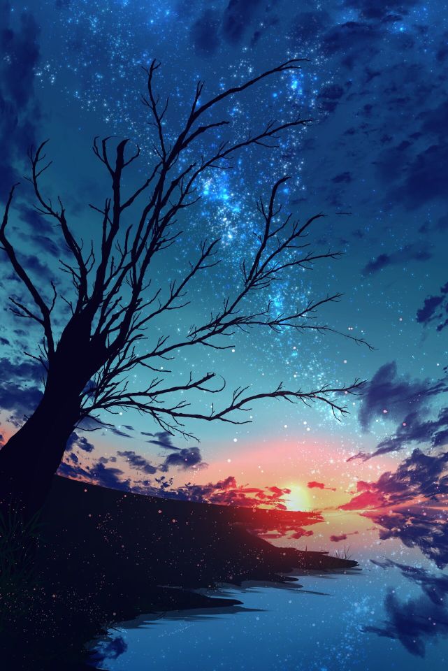 静谧星空手机壁纸