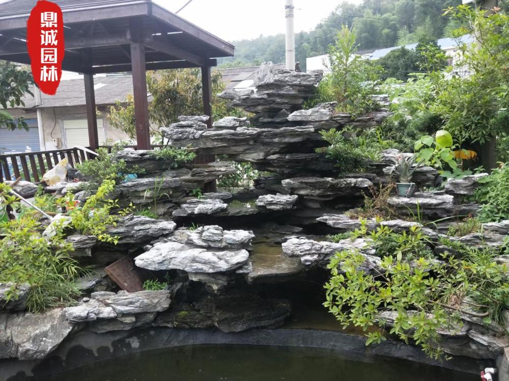 英石假山造景设计新中式庭院点缀主景