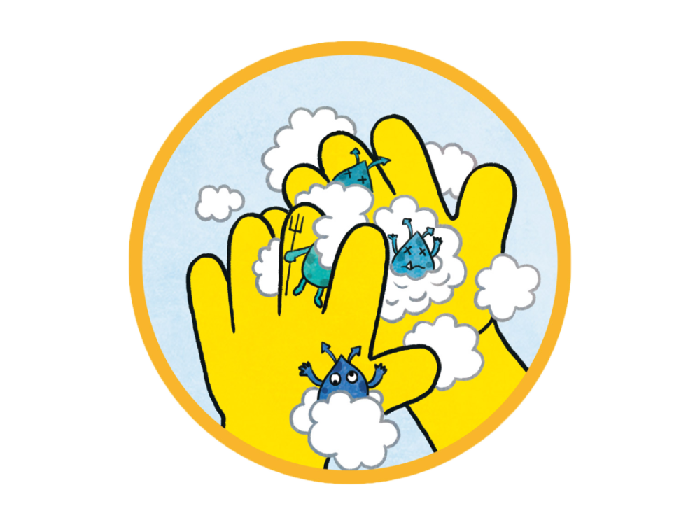 别担心,用"七步洗手法"就可以把娃手上的细菌赶走.