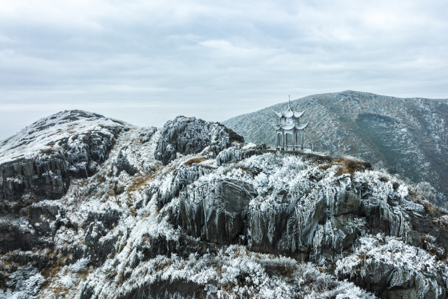 快收藏柘荣东狮山绝美雾凇来啦