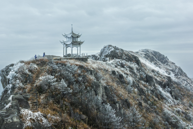 快收藏柘荣东狮山绝美雾凇来啦