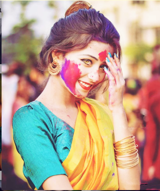 印度琥珀美人走红洒红节的美照传遍网络从此走上人生巅峰